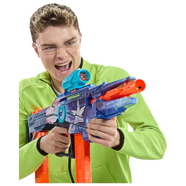 Blaster Nerf Blaster Galactic Commander G1580 Blue cu patroane, Săgeți, 8+ photo 5