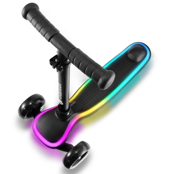 Trotinetă pentru copii cu trei roți KinderKraft Raket (KRRAKE00BLU0000) Black 3 ani, 50 kg, Din PU photo 2