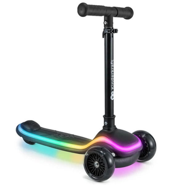 Trotinetă pentru copii cu trei roți KinderKraft Raket (KRRAKE00BLU0000) Black 3 ani, 50 kg, Din PU photo 6