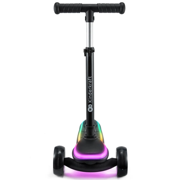Trotinetă pentru copii cu trei roți KinderKraft Raket (KRRAKE00BLU0000) Black 3 ani, 50 kg, Din PU photo 8