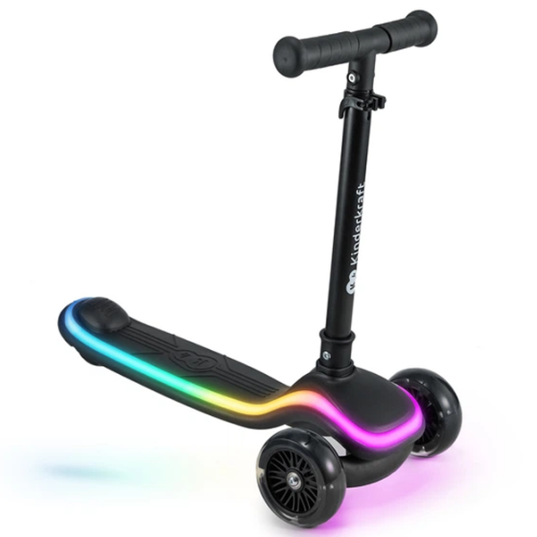 Trotinetă pentru copii cu trei roți KinderKraft Raket (KRRAKE00BLU0000) Black 3 ani, 50 kg, Din PU photo 9