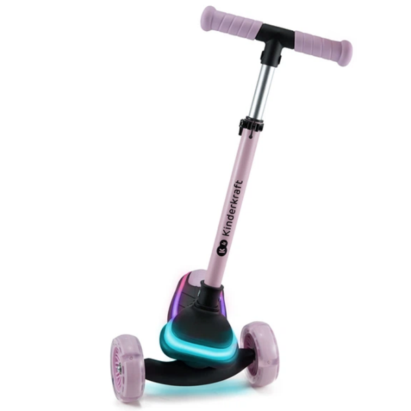 Детский трёхколёсный самокат KinderKraft Raket (KRRAKE00PNK0000) Розовый 3 года, 50 кг, Полиуретановые photo 5
