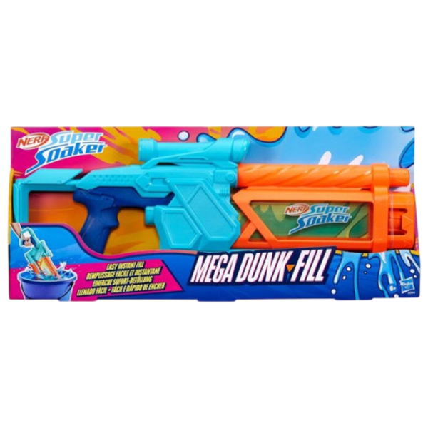 Pistol cu apă Nerf Mega Dunk Fill G0999 Blue de apă, Apă, 6+ photo 6