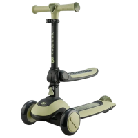 Trotinetă pentru copii cu trei roți KinderKraft Halley (KRHALL00GRE0000) Green 1 an, 20 kg, Din PU