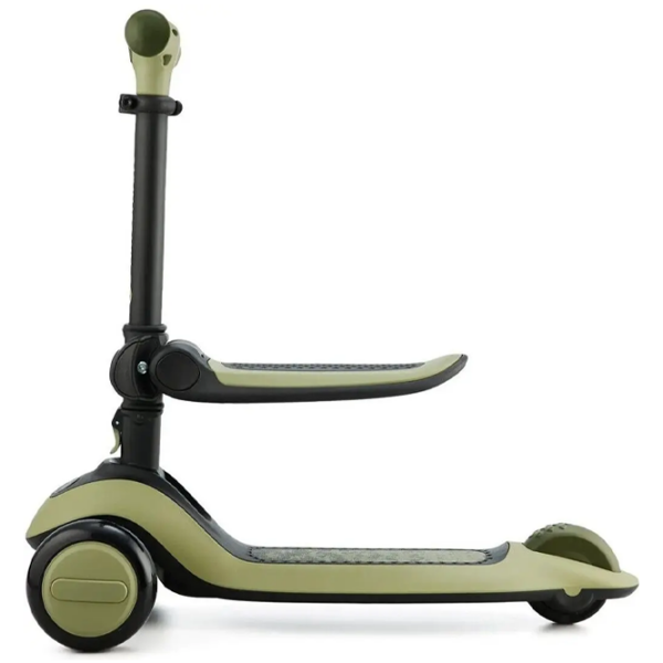 Trotinetă pentru copii cu trei roți KinderKraft Halley (KRHALL00GRE0000) Green 1 an, 20 kg, Din PU photo 4