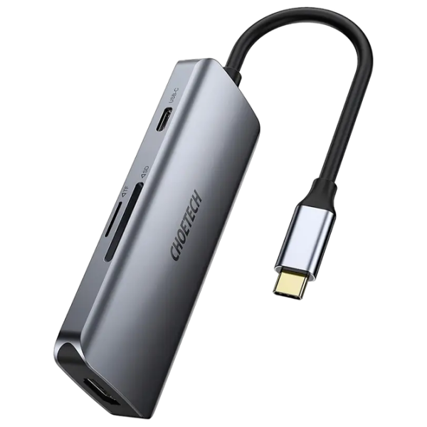 Адаптер Choetech HUB-M19 Серый USB Type-C photo 3