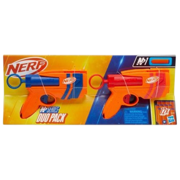 Blaster Nerf N-Series Duo Pack G1492 Orange cu patroane, Săgeți, 8+ photo 2