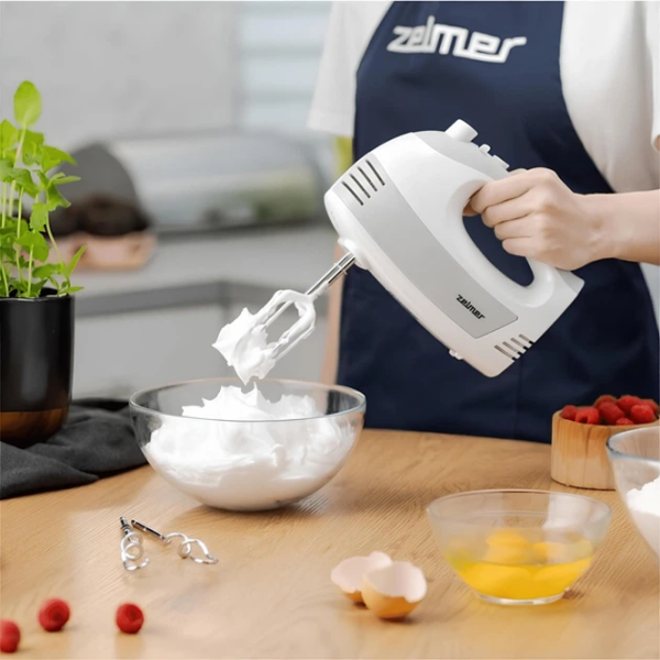 Mixer ZELMER ZHM2450 White 700 W, Numărul de viteze: 5, Regim turbo photo 4