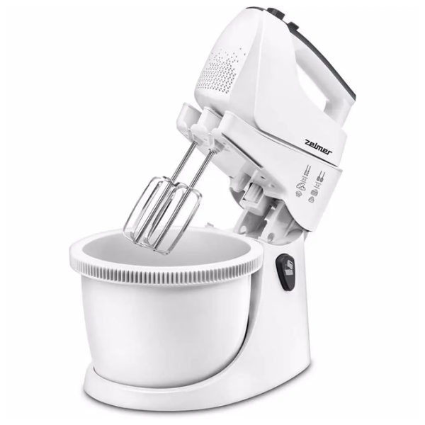 Mixer ZELMER ZHM2559 White 750 W, Numărul de viteze: 5, Regim turbo photo 2