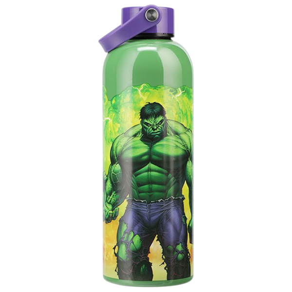 Sticlă pentru apă Paladone Hulk Metal Water Bottle Green 0.5l photo 1