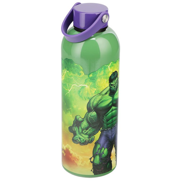 Sticlă pentru apă Paladone Hulk Metal Water Bottle Green 0.5l photo 2