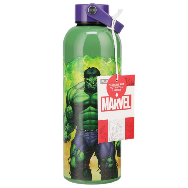 Sticlă pentru apă Paladone Hulk Metal Water Bottle Green 0.5l photo 4