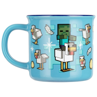 Cană Paladone Minecraft Chicken Jockey Heat Change Mug Blue 350 ml