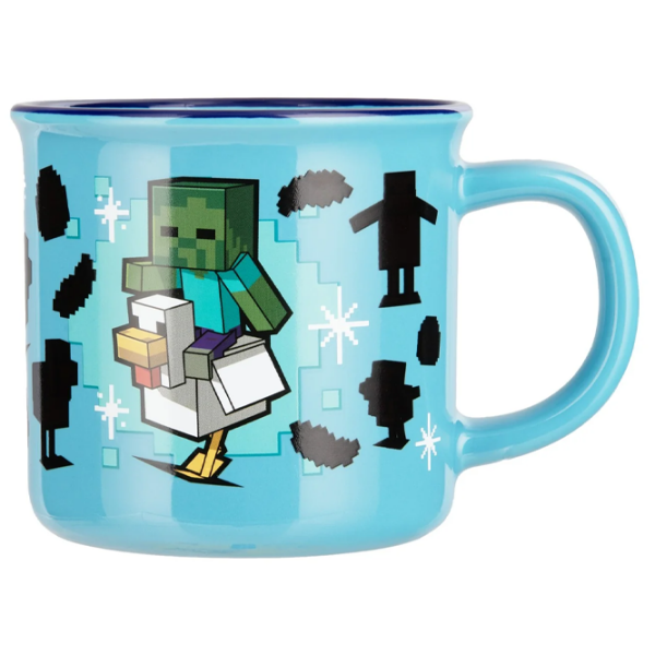 Cană Paladone Minecraft Chicken Jockey Heat Change Mug Blue 350 ml photo 2