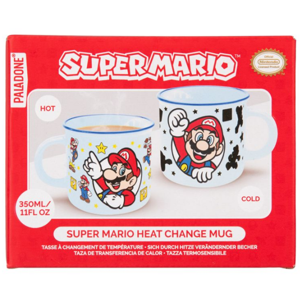 Cană Paladone Super Mario Heat Change Mug Blue 350 ml photo 5