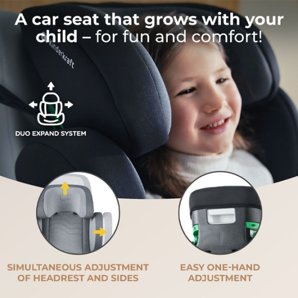 Scaun auto KinderKraft Xpand 2 PRO i-Size KCXPPR02GRY0000 Gray 3.5 ani - 12 ani, 36 kg photo 13
