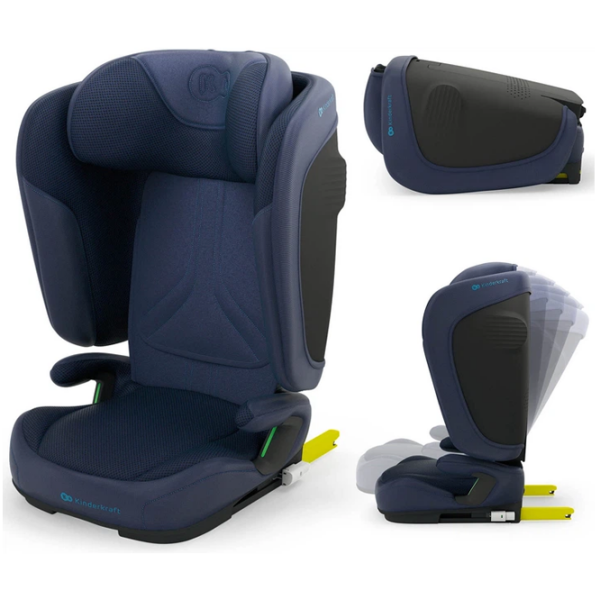 Scaun auto KinderKraft UNITY 2 I-Size KCUNIT02NAV0000 Blue 3.5 ani - 12 ani, 36 kg photo 3