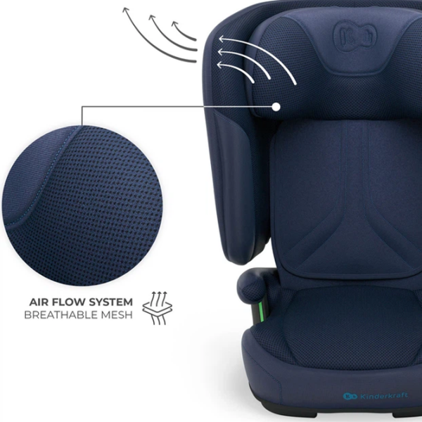 Scaun auto KinderKraft UNITY 2 I-Size KCUNIT02NAV0000 Blue 3.5 ani - 12 ani, 36 kg photo 4