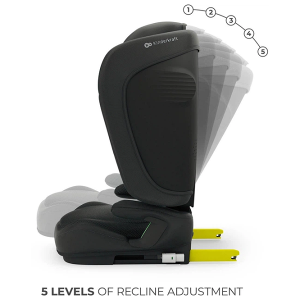 Scaun auto KinderKraft UNITY 2 I-Size KCUNIT02BLK0000 Black 3.5 ani - 12 ani, 36 kg photo 8