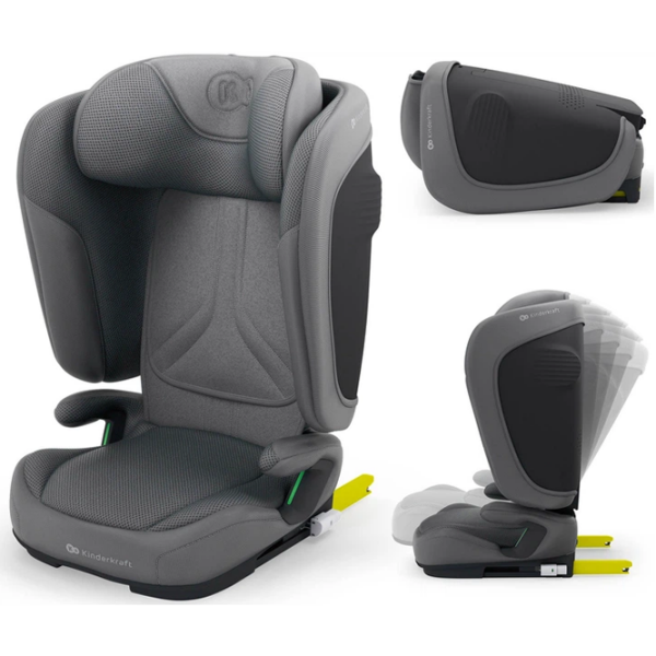 Scaun auto KinderKraft UNITY 2 I-Size KCUNIT02GRY0000 Gray 3.5 ani - 12 ani, 36 kg photo 2