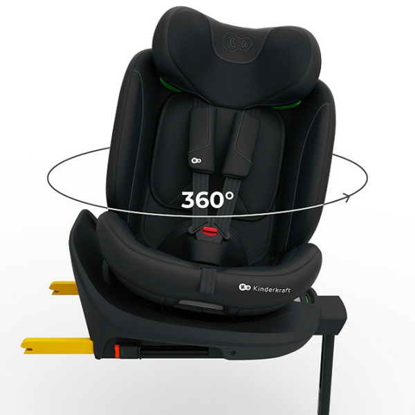 Scaun auto KinderKraft I-360 2 PLUS i-Size KCI36002BLKPL00 Black 0 luni - 12 ani, 36 kg photo 3