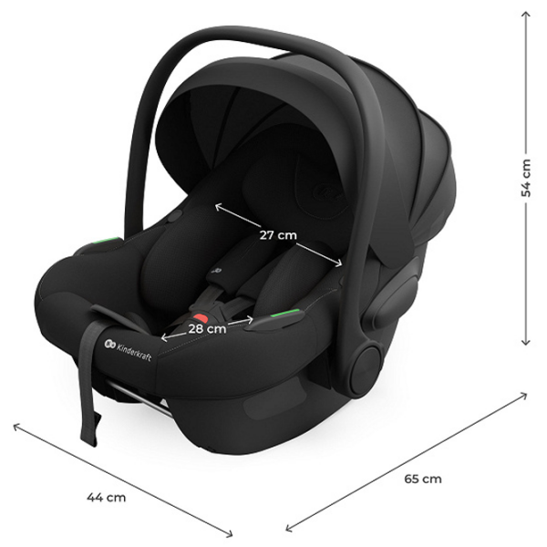 Scaun auto KinderKraft ENDURA SAFE MODULAR SYSTEM KCENSA00BLK3000 Black 3 luni - 12 ani, 36 kg photo 16