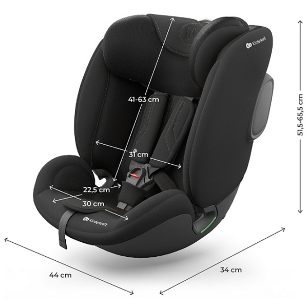Scaun auto KinderKraft ENDURA SAFE MODULAR SYSTEM KCENSA00BLK3000 Black 3 luni - 12 ani, 36 kg photo 17