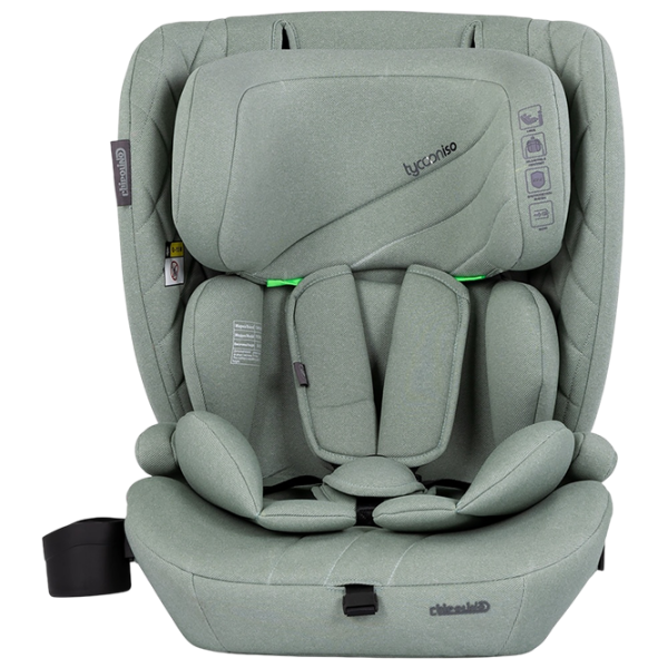 Scaun auto Chipolino TYCOON ISO STKTYCIS254BA Green 3 ani - 12 ani, 36 kg photo 4