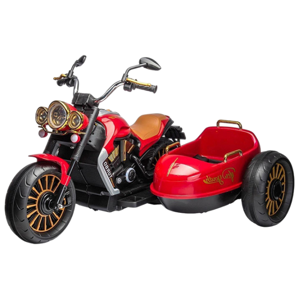 Детский мотоцикл Chipolino Duo Tron Красный 3+ | 50 кг | 3 км/ч photo 1