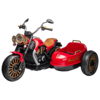 Motocicletă pentru copii Chipolino Duo Tron Red 3+ | 50 kg | 3 km/h