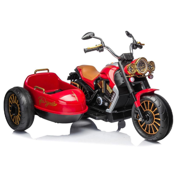 Детский мотоцикл Chipolino Duo Tron Красный 3+ | 50 кг | 3 км/ч photo 2
