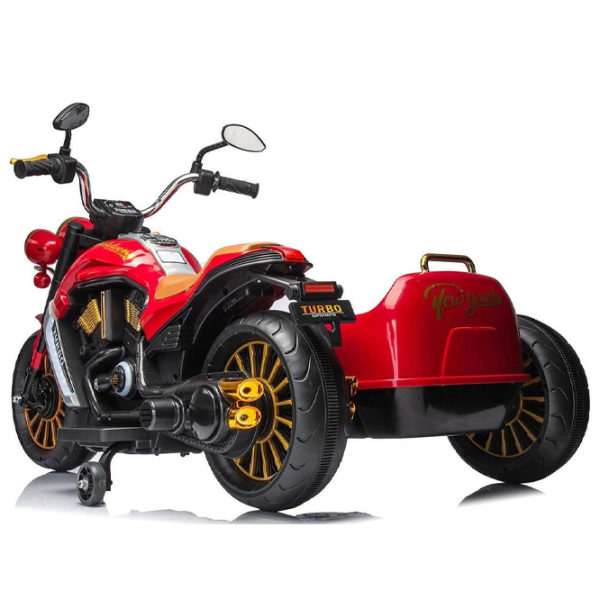 Детский мотоцикл Chipolino Duo Tron Красный 3+ | 50 кг | 3 км/ч photo 4