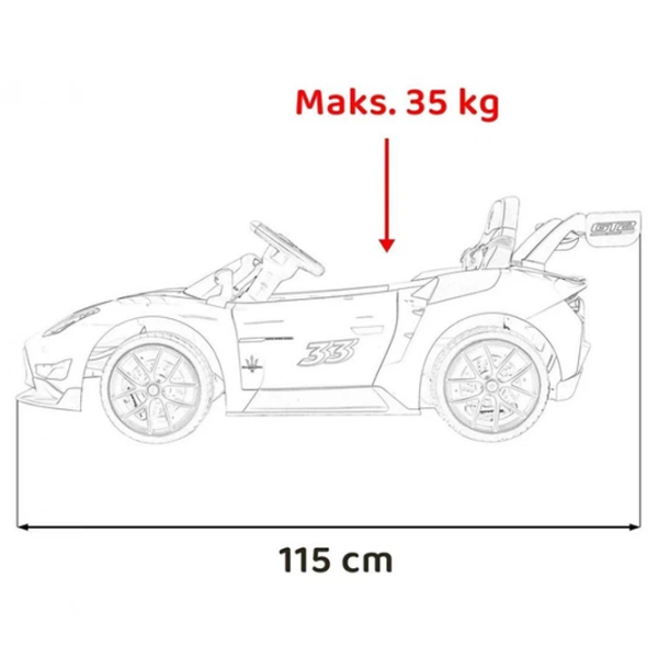 Электромобиль Maserati MC20 GT2 Ramiz PA.QLS-8601.BIA Белый 3+ | 35 кг | 7 км/ч photo 15