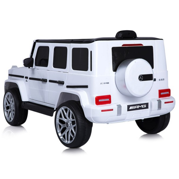 Электромобиль Mercedes-Benz AMG G63 Chipolino ELJG63M251W Белый 3+ | 30 кг | 5 км/ч photo 4