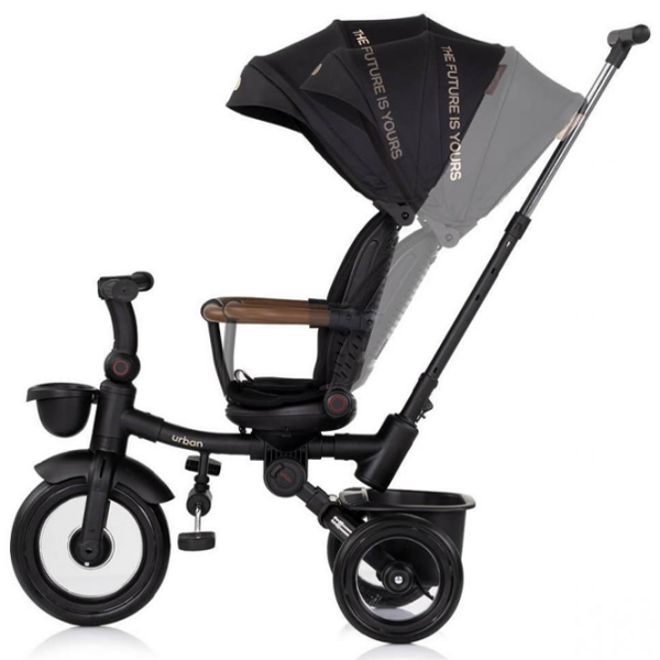 Triciclu Chipolino Urban Black  Metal / Pentru copii photo 3