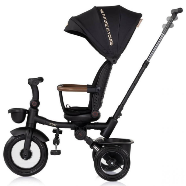 Triciclu Chipolino Urban Black  Metal / Pentru copii photo 4