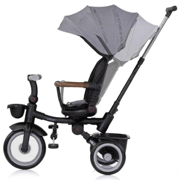 Triciclu Chipolino Urban Gray  Metal / Pentru copii photo 3