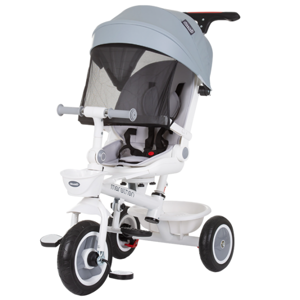 Triciclu Chipolino Marathon Gray  Metal / Pentru copii photo 3