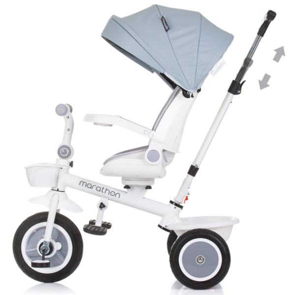 Triciclu Chipolino Marathon Gray  Metal / Pentru copii photo 4