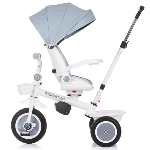 Triciclu Chipolino Marathon Gray  Metal / Pentru copii photo 6