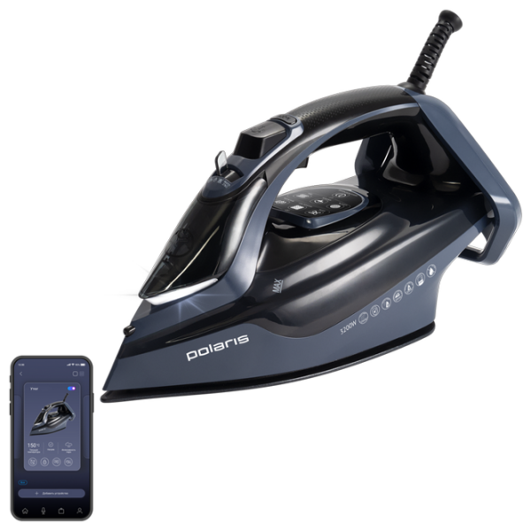 Fier de călcat Polaris PIR 3050AK Blue 3000 W, 70 g/min, 0.4 l, Ceramică photo 6