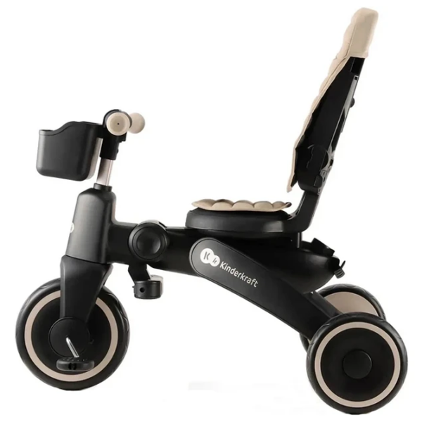 Bicicletă fără pedale KinderKraft JAZZ 3 8" Beige Black Metal / Pentru copii photo 2