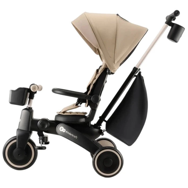 Bicicletă fără pedale KinderKraft JAZZ 3 8" Beige Black Metal / Pentru copii photo 4