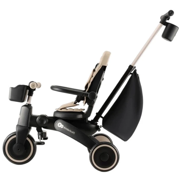 Bicicletă fără pedale KinderKraft JAZZ 3 8" Beige Black Metal / Pentru copii photo 6