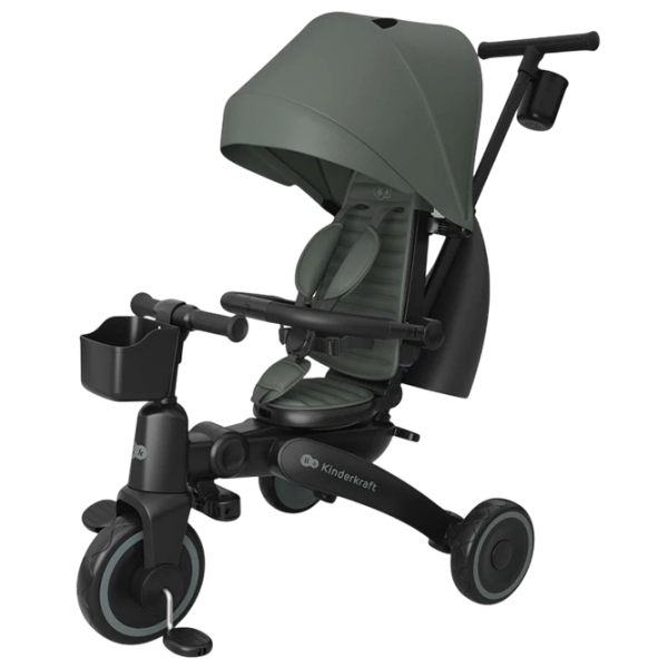 Bicicletă fără pedale KinderKraft JAZZ 3 8" Green Black Metal / Pentru copii photo 1