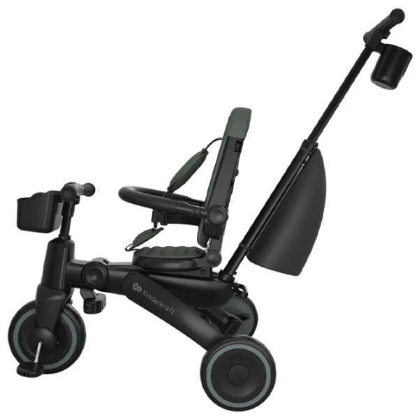 Bicicletă fără pedale KinderKraft JAZZ 3 8" Green Black Metal / Pentru copii photo 6