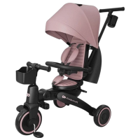 Bicicletă fără pedale KinderKraft JAZZ 3 8" Pink Black Metal / Pentru copii
