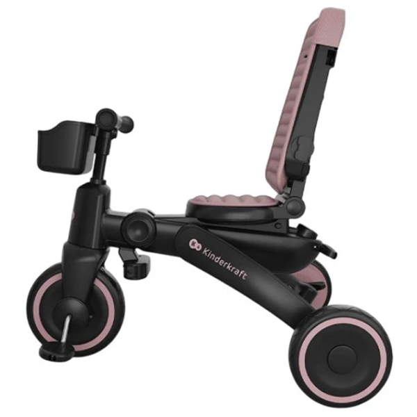 Bicicletă fără pedale KinderKraft JAZZ 3 8" Pink Black Metal / Pentru copii photo 2