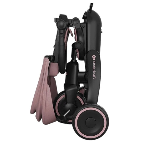 Bicicletă fără pedale KinderKraft JAZZ 3 8" Pink Black Metal / Pentru copii photo 6