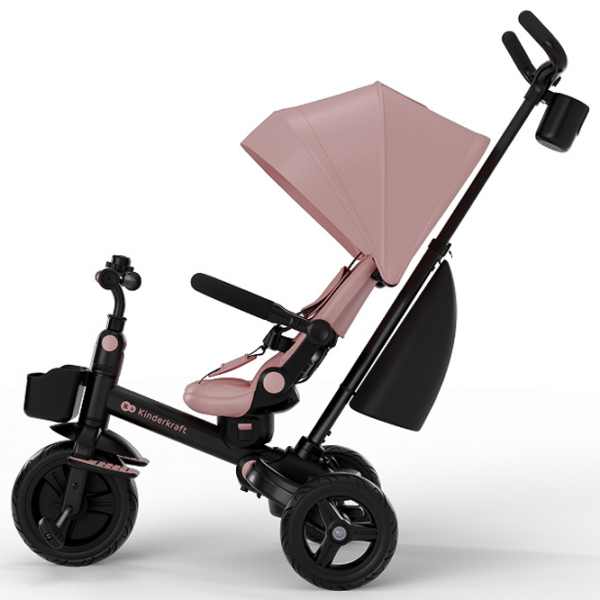Triciclu KinderKraft AVEO 2 PLUS Pink  Metal / Pentru copii photo 3